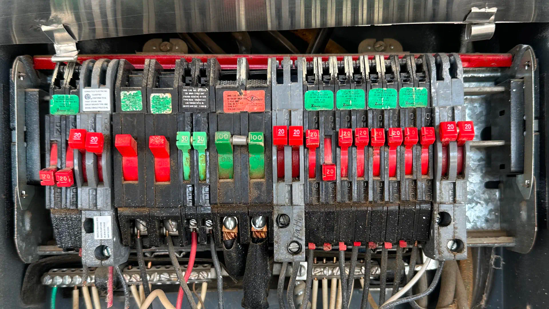 closeup shot of upgraded residential electrical panel joshua tree ca